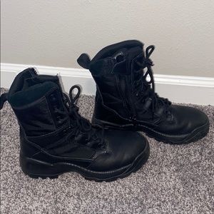 5.11 Black Tactical Work Boots - Size 8